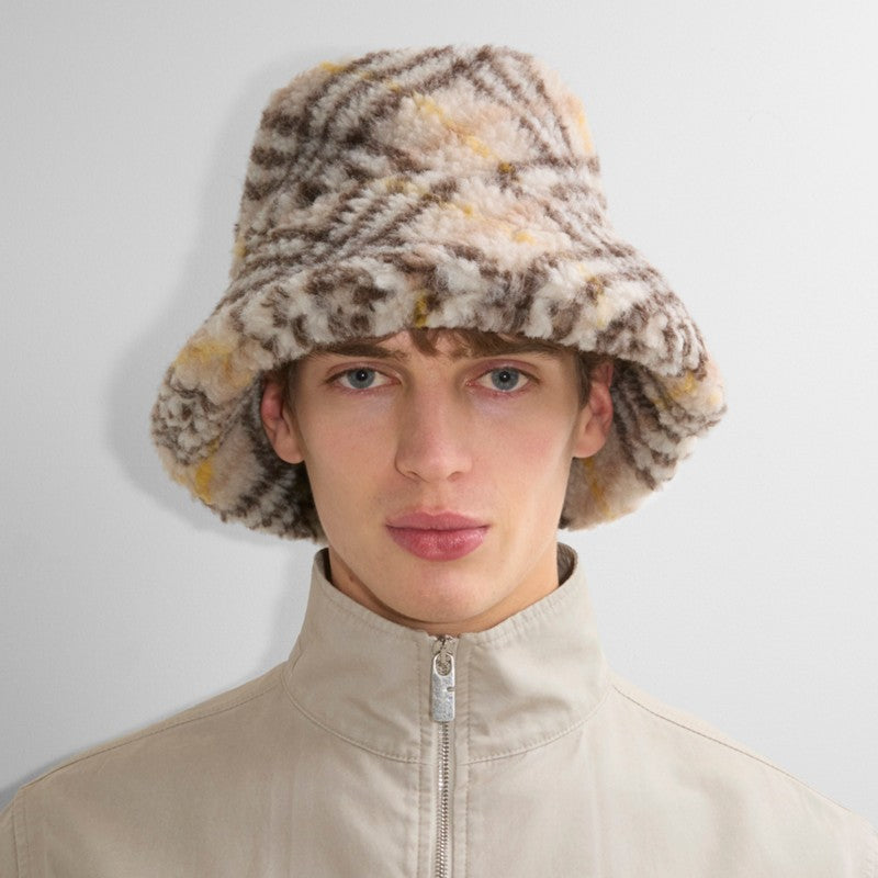 Bob en molleton Check Argil