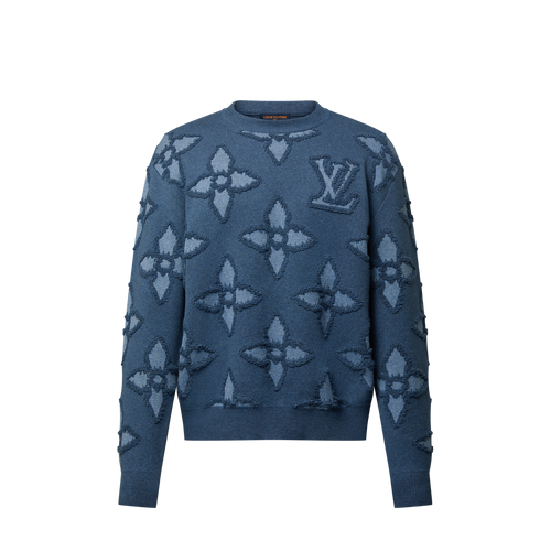 Haut ras du cou en coton texturé