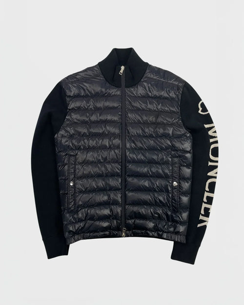 Moncler veste bi-matière cardigan