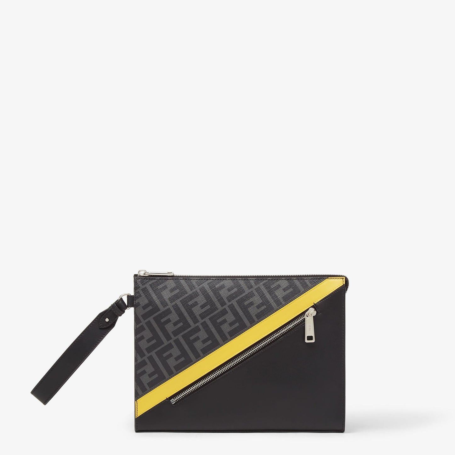 Pochette Fendi Diagonal
Pochette en tissu gris