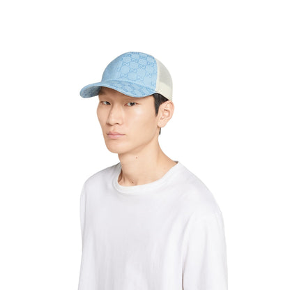 CASQUETTE EN TOILE ORIGINAL GG BLEU BLANC