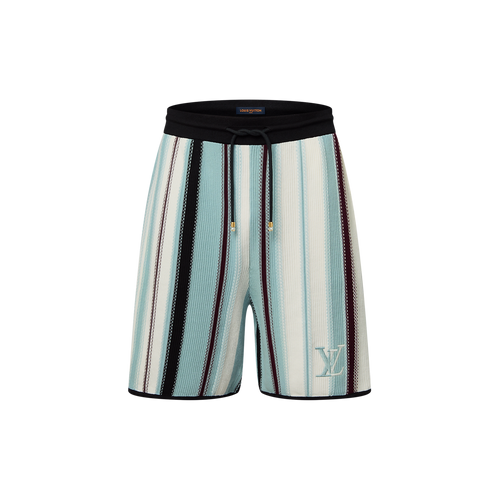 Short rayé en crochet