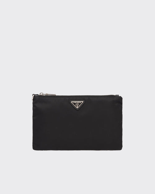 Pochette en Re-Nylon et cuir Saffiano