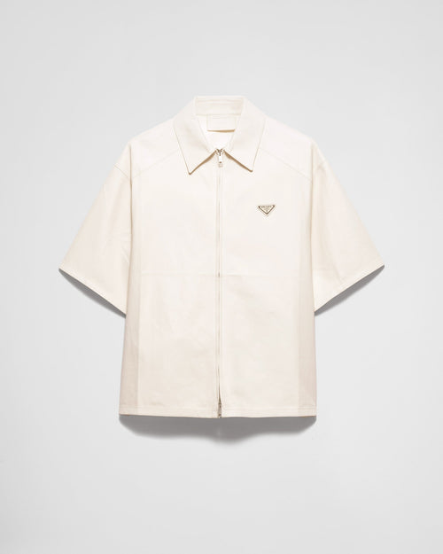 Chemise en cuir nappa