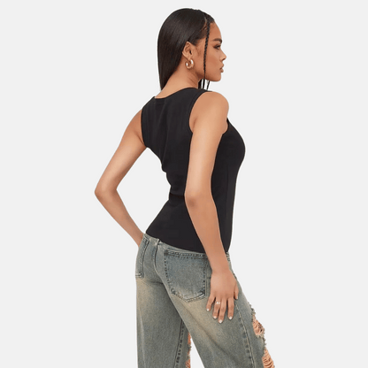 Loewe - Débardeur Anagram en coton Noir