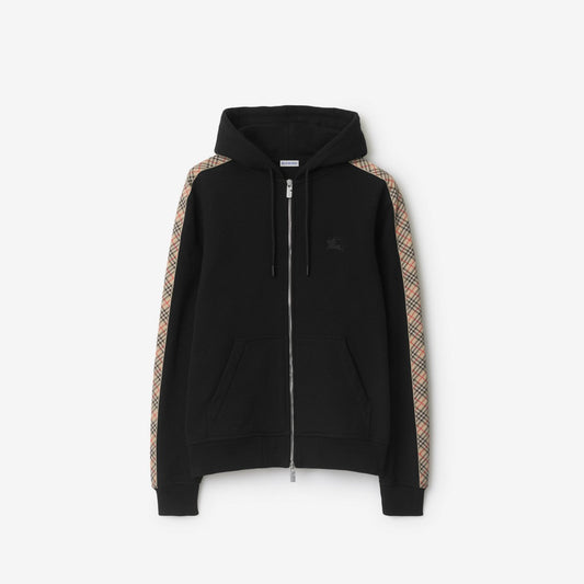 Hoodie zippé en coton