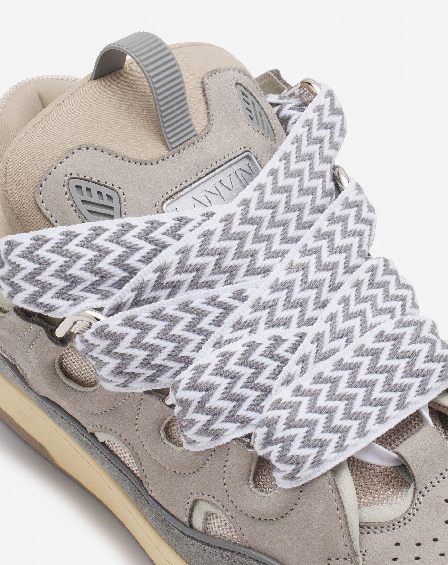 LANVIN LEATHER CURB GRIS