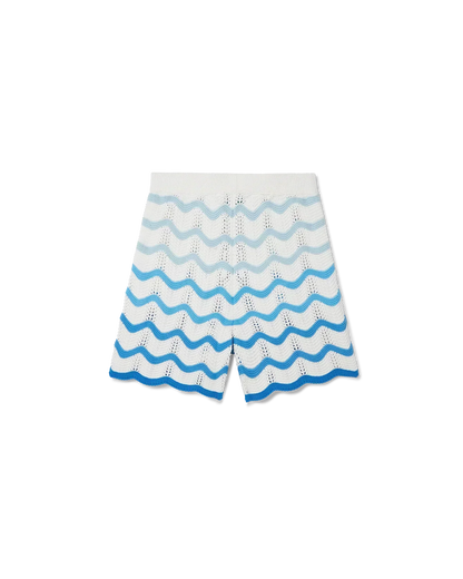 Wavy Gradient Crochet Shorts