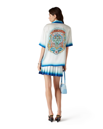 Casa Way Skate Short Sleeve Silk Shirt