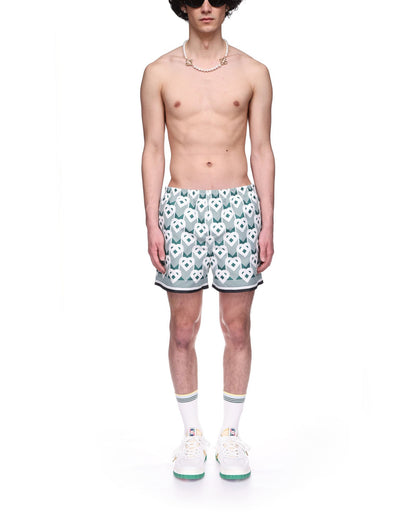 Heart Monogram Swim Trunks